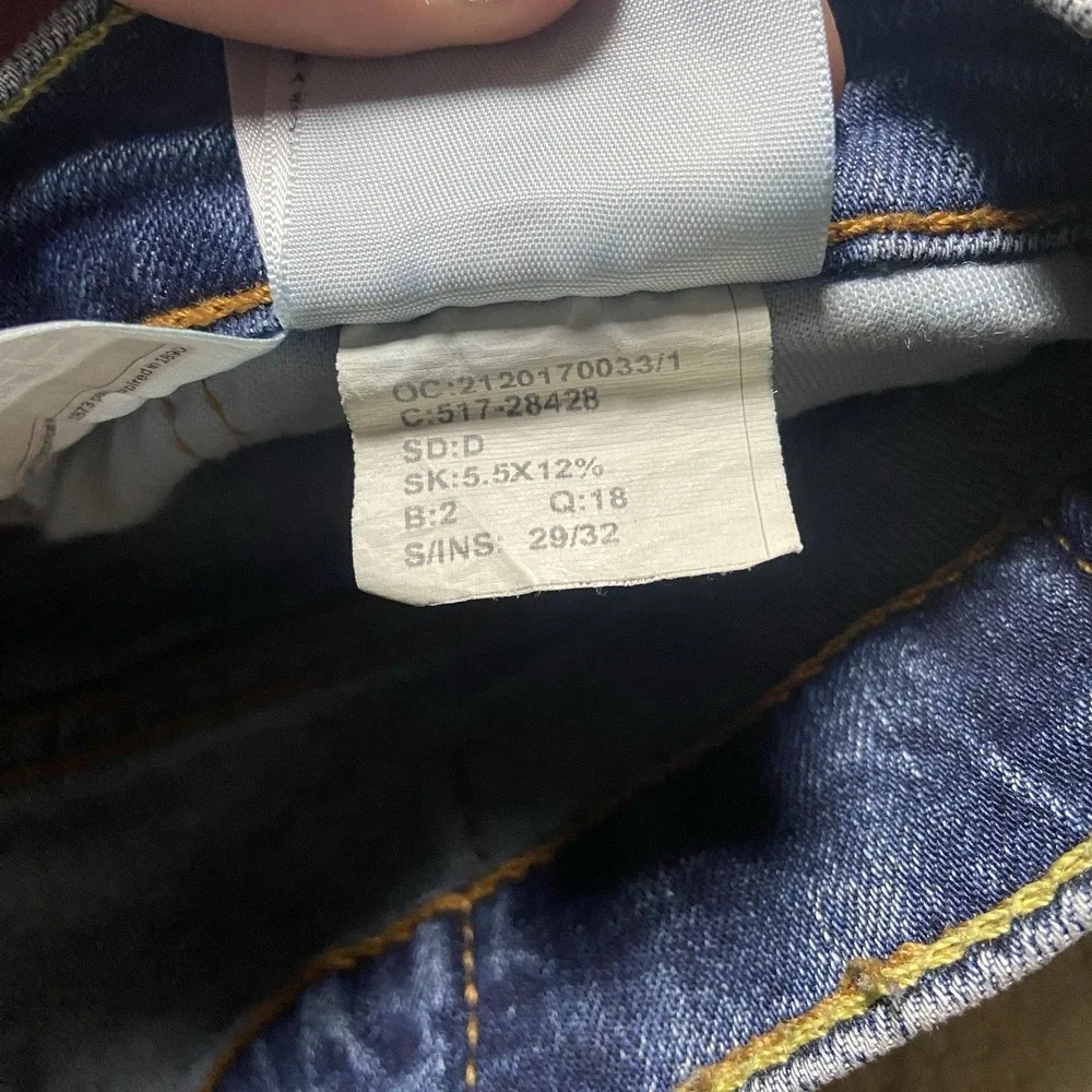Levi's‎ 511 Jeans Size 29x32 Blue Medium Wash Denim Slim Fit Straight Fit Casual